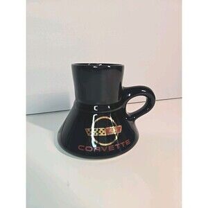 Vintage Corvette Wide Bottom Travel Mug Auto Cup No Slip Bottom No Cap